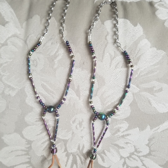 Boho Beaded Barefoot Sandals - Picture 3 of 6